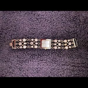 Guess rhinestone watch